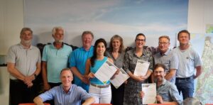 De nieuwe energieboswachters in Noord-Holland ontvingen het certificaat. 